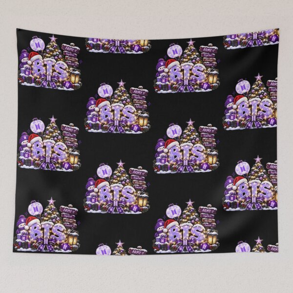 Item preview, BTS ARMY Christmas Tree Holiday Together Forever designed and sold by OddPopARt.