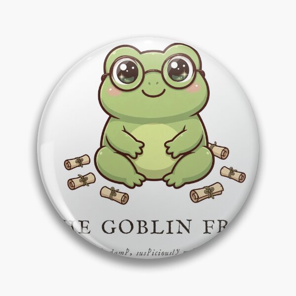 Item preview, The Goblin Frog Cute Field Research Sticker designed and sold by The Oakhaven Archive.