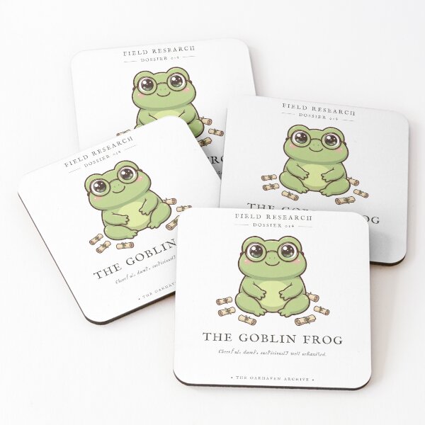 Item preview, The Goblin Frog Cute Field Research Sticker designed and sold by The Oakhaven Archive.