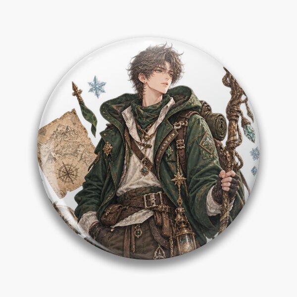 Item preview, Alpine Explorer Prince | Fantasy Adventure Sticker designed and sold by blossomfun.