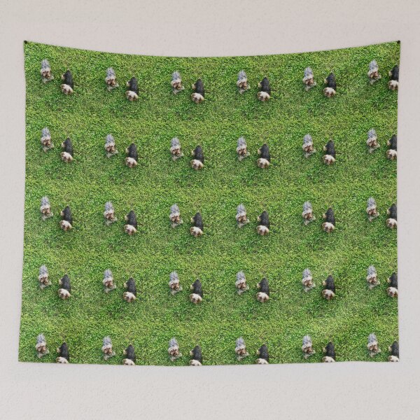 Item preview, Yorkies in the Grass designed and sold by ROSENDE ART HOUSE.