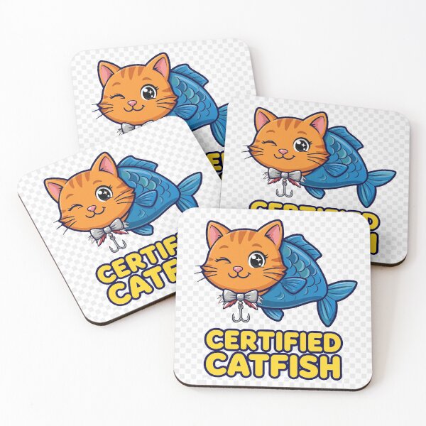 Item preview, Certified Catfish Funny Catfish Cat Meme T-Shirt designed and sold by ApparelOutpost.