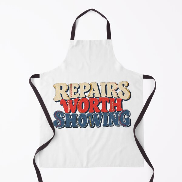 Item preview, Repairs Worth Showing – Visible Stitch Typography designed and sold by Golden Era Studio.