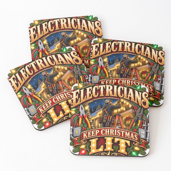 Item preview, Electricians Keep Christmas Lit Electrician Christmas designed and sold by 198tees.