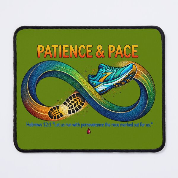 Item preview, Patience and Pace Hebrews 12:1 Running Art designed and sold by Francisbb.