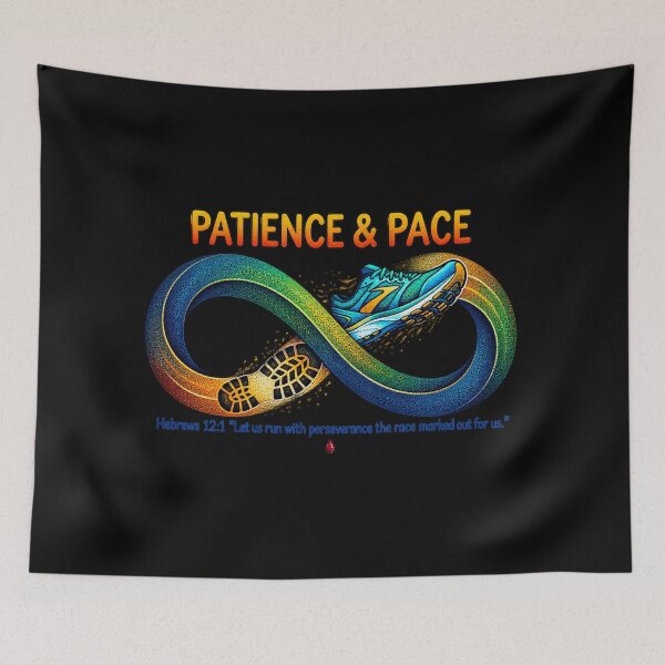 Item preview, Patience and Pace Hebrews 12:1 Running Art designed and sold by Francisbb.