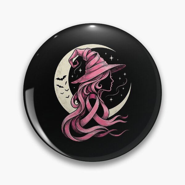 Item preview, Pink Ribbon Witch Breast Cancer Awareness Halloween designed and sold by cerima.