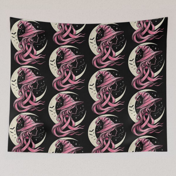 Item preview, Pink Ribbon Witch Breast Cancer Awareness Halloween designed and sold by cerima.