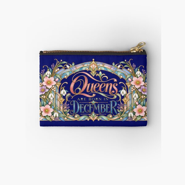 Item preview, Queens Are Born in December – Pastel Art Nouveau Floral Design designed and sold by Fun In The Sun .