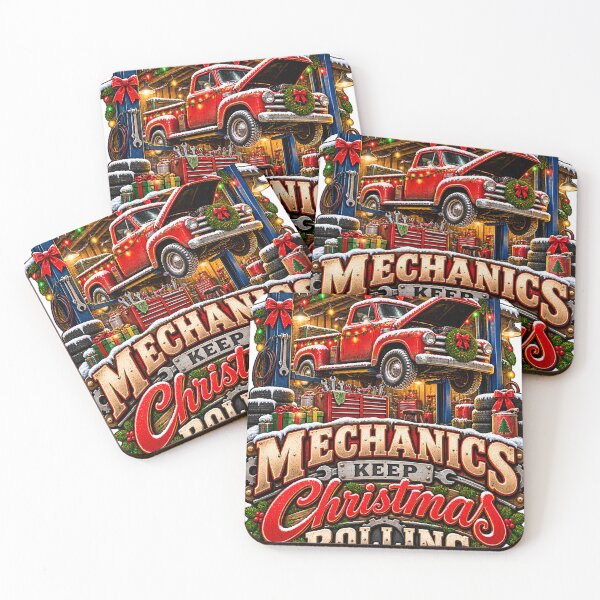 Item preview, Mechanics Keep Christmas Rolling Mechanic Christmas designed and sold by 198tees.