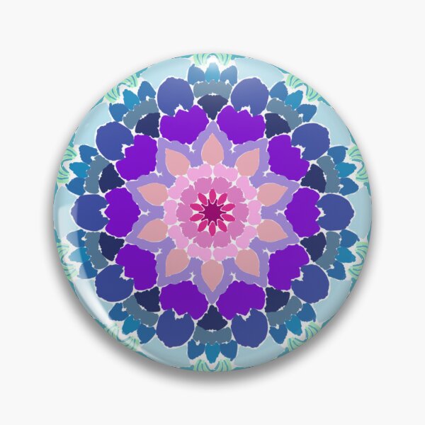 Item preview, Midnight Bloom Lineless Geometric Mandala designed and sold by FioreDiCiliegio.