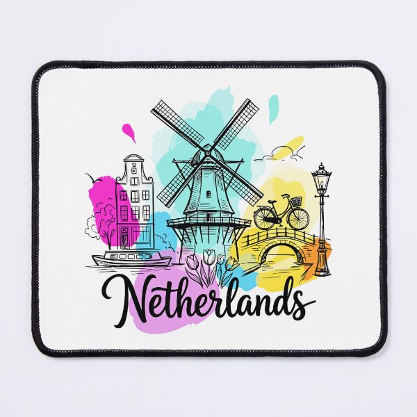 Item preview, Netherlands Travel Art - Dutch Windmill designed and sold by EdwinkOne.