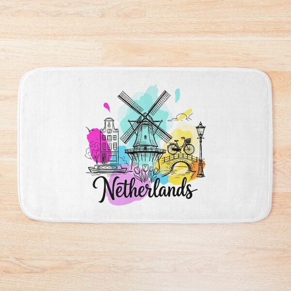 Item preview, Netherlands Travel Art - Dutch Windmill designed and sold by EdwinkOne.