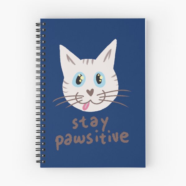 Item preview, Stay Pawsitive White Cat designed and sold by DanuskaArt.