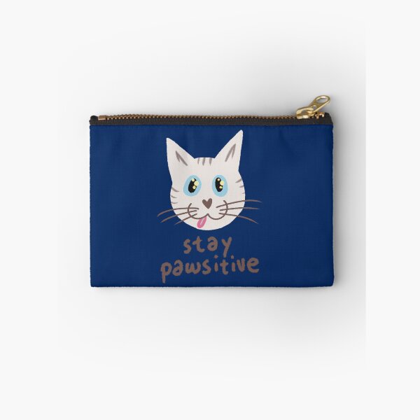 Item preview, Stay Pawsitive White Cat designed and sold by DanuskaArt.