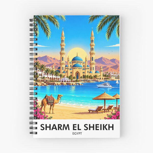 Item preview, Sharm El Sheikh Retro Travel Print designed and sold by HomeLivingCo.