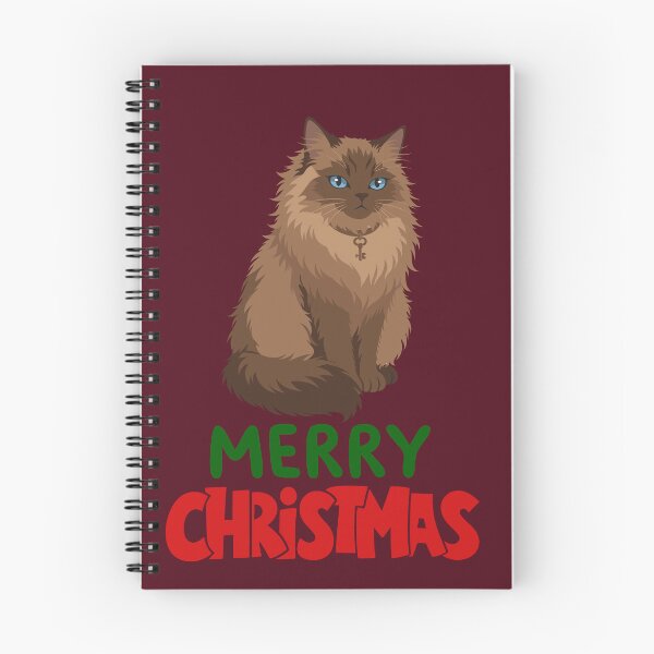 Item preview, Cute Ragdoll Cat Merry Christmas Holiday Art designed and sold by stormk10.