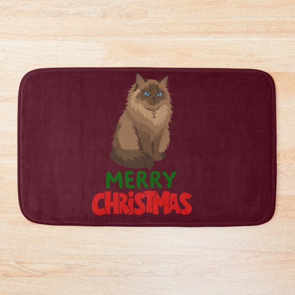 Item preview, Cute Ragdoll Cat Merry Christmas Holiday Art designed and sold by stormk10.