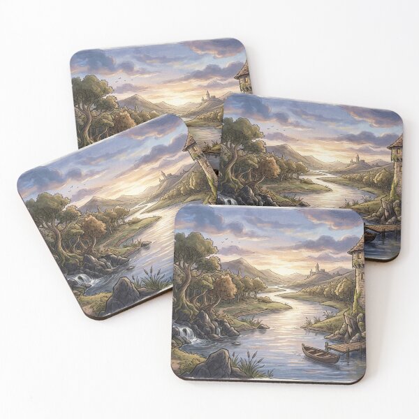 Item preview, Enchanted Tower By the River designed and sold by Sigtrix.