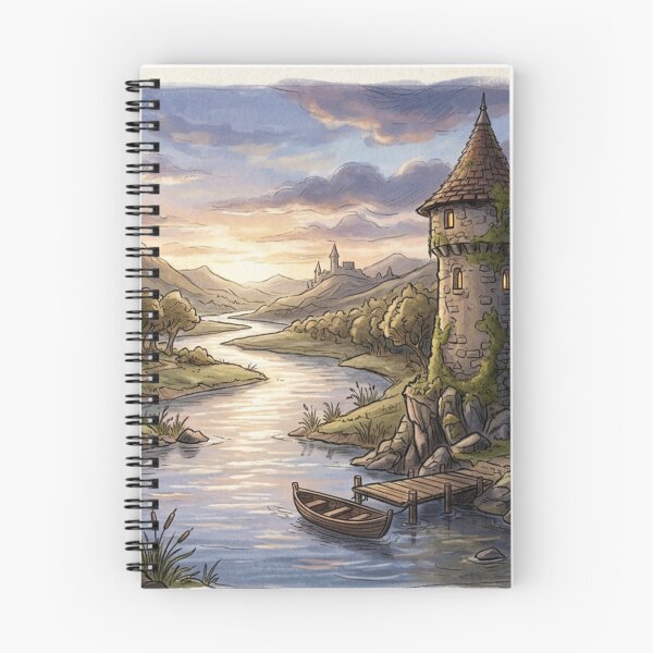 Item preview, Enchanted Tower By the River designed and sold by Sigtrix.