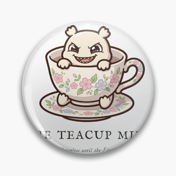 Item preview, The Teacup Mimic Funny Tea Sticker designed and sold by The Oakhaven Archive.