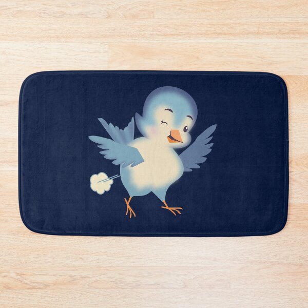 Item preview, Funny farting farts vintage winking blue bird designed and sold by BigMRanch.
