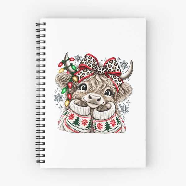 Item preview, Christmas Highland Cow  designed and sold by nicholcoffeyArt.