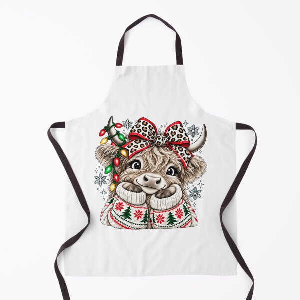 Item preview, Christmas Highland Cow  designed and sold by nicholcoffeyArt.