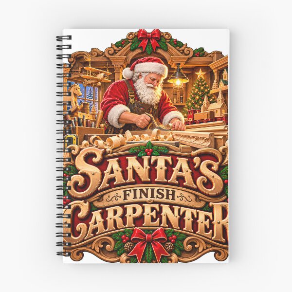 Item preview, Santas Finish Carpenter Woodworker Christmas designed and sold by 198tees.