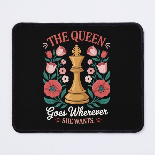 Item preview, The Queen Goes Wherever She Wants – Floral Chess Queen Art designed and sold by jkrphoto.