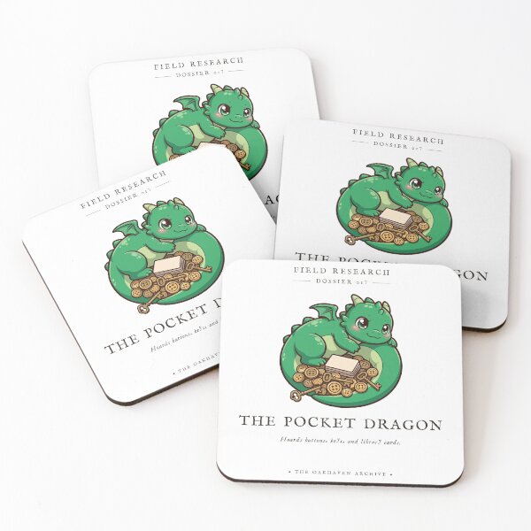 Item preview, The Pocket Dragon Cute Hoarder Sticker designed and sold by The Oakhaven Archive.