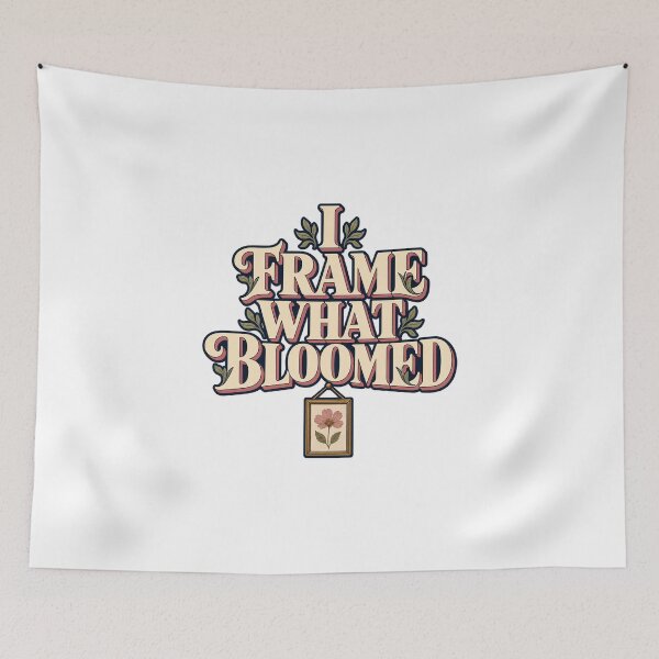 Item preview, I Frame What Bloomed Pressed Flower Artist designed and sold by UrbanCanvvas.