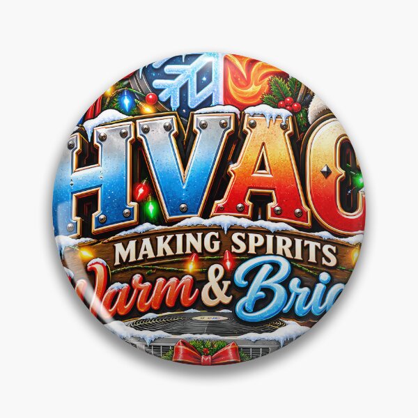 Item preview, HVAC Making Spirits Warm And Bright HVAC Christmas designed and sold by 198tees.