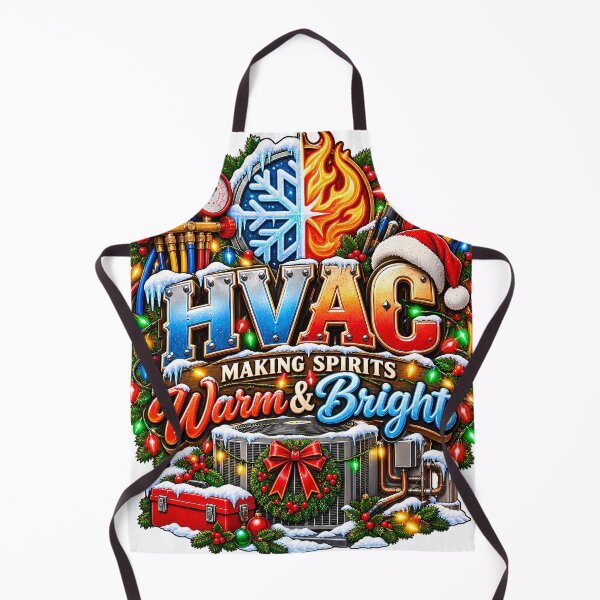 Item preview, HVAC Making Spirits Warm And Bright HVAC Christmas designed and sold by 198tees.