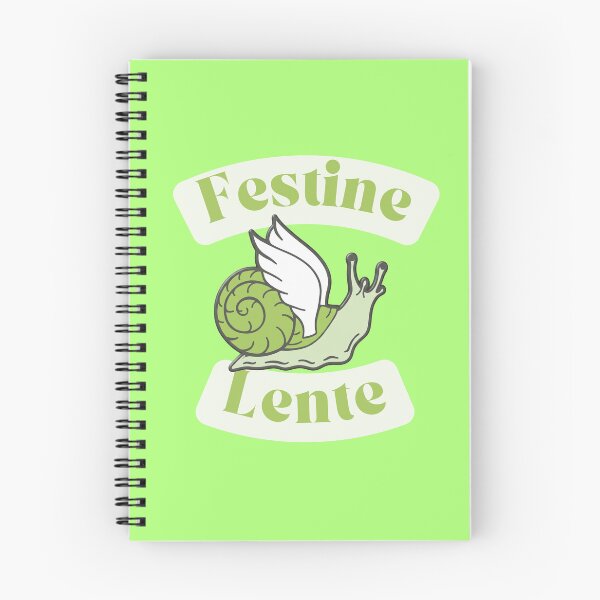 Item preview, Festina Lente Winged Snail Latin Motto designed and sold by DanniJordan.