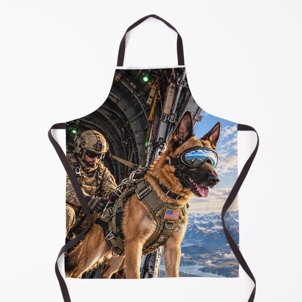 Item preview, American Airborne Malinois – US Military Working Dog Ready to Jump designed and sold by Redcon-fantasy.