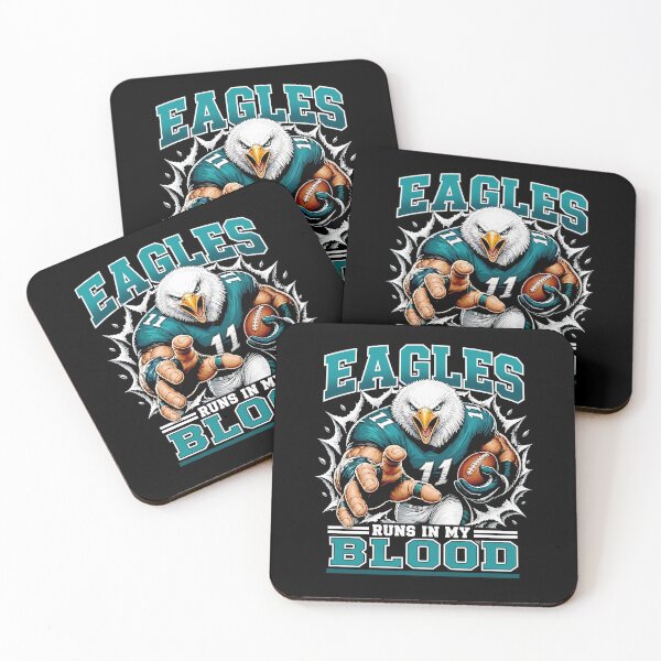 Item preview, Eagles Runs In My Blood Football Fan designed and sold by Glow-Paw-Studio.