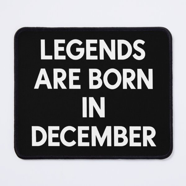 Item preview, Legends Are Born in December – Bold Minimalist Typography designed and sold by Fun In The Sun .