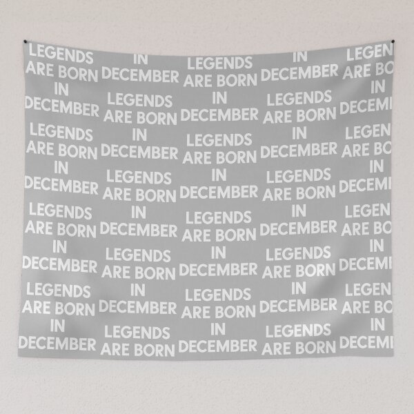 Item preview, Legends Are Born in December – Bold Minimalist Typography designed and sold by Fun In The Sun .