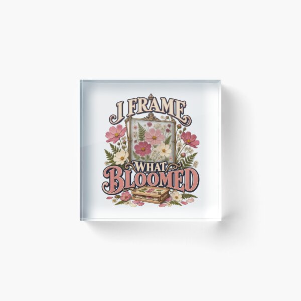 Item preview, I Frame What Bloomed Illustrated Botanical Frame designed and sold by UrbanCanvvas.