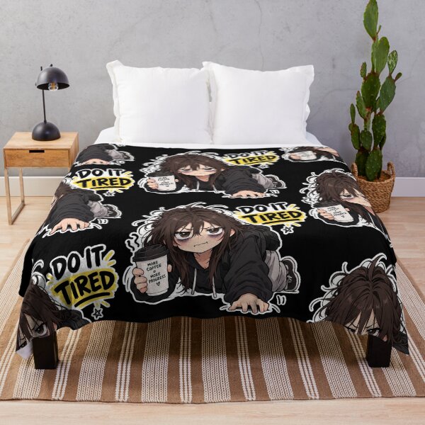Item preview, Do It Tired, Cute Anime Girl, Motivationl Motto designed and sold by katerynaS99.