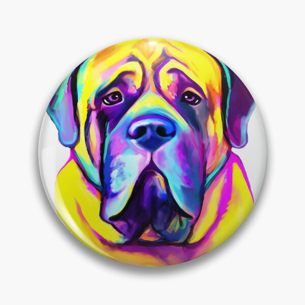 Item preview, Colorful English Mastiff Art Print Featuring Vibrant Dog Portrait designed and sold by Reydonkyle.