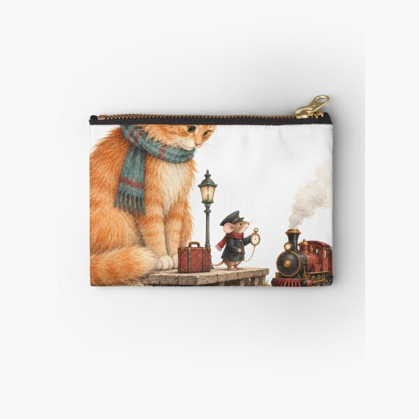 Item preview, The Cat Waiting for the Tiny Train designed and sold by DrizzyV.