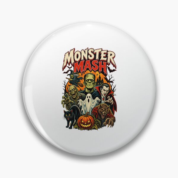 Item preview, Monster Mash Classic Halloween Horror Retro Collage designed and sold by cerima.