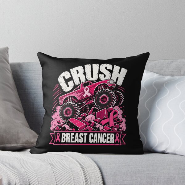 Item preview, Crush Breast Cancer Monster Truck Awareness Pink Ribbon designed and sold by thefirstbroo.