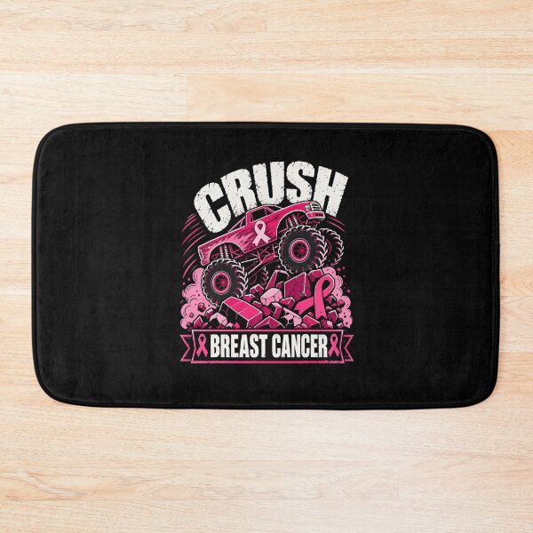 Item preview, Crush Breast Cancer Monster Truck Awareness Pink Ribbon designed and sold by thefirstbroo.