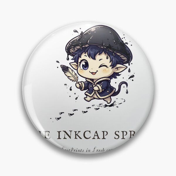 Item preview, The Inkcap Sprite Fresh Catalog Sticker designed and sold by The Oakhaven Archive.