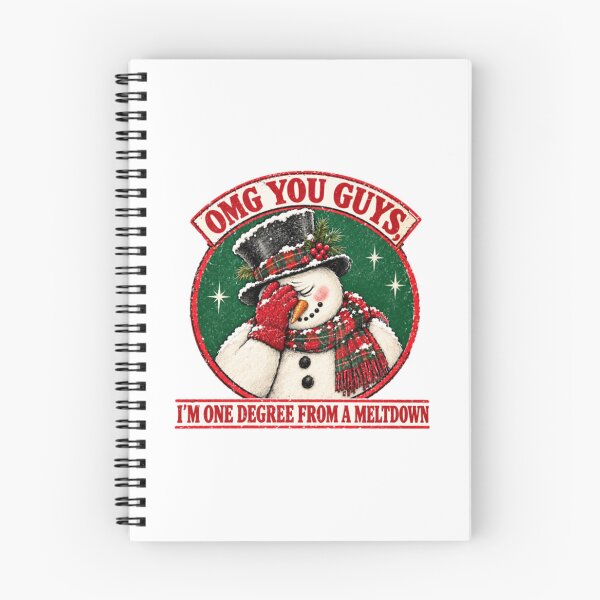 Item preview, Christmas OMG you guys One Degre Meltdown Funny Holly Jolly Trendy designed and sold by nicholcoffeyArt.
