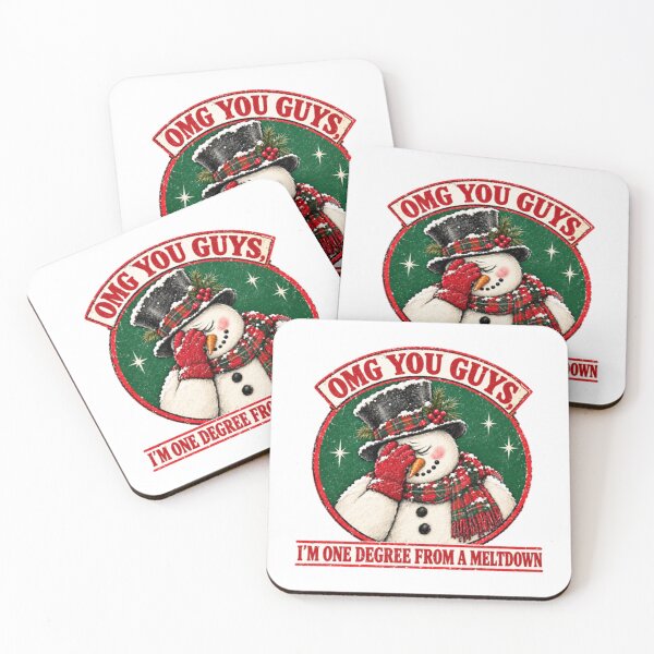 Item preview, Christmas OMG you guys One Degre Meltdown Funny Holly Jolly Trendy designed and sold by nicholcoffeyArt.