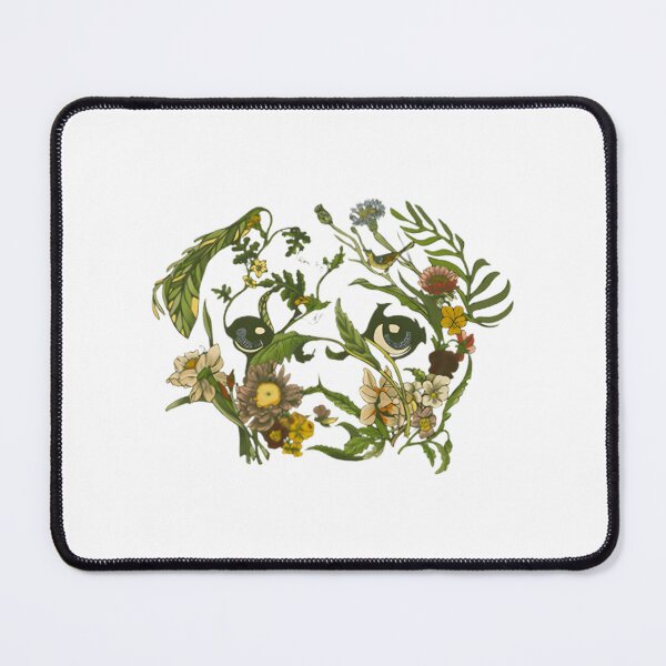 Item preview, Botanical Pug Illustration with Floral Elements and Nature-Inspired Design designed and sold by Reydonkyle.